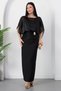 Organza Detail Dress with Rope Straps Grs4213 - 4