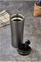 Leak-Proof, Odor-Free, 400 ml Stainless Steel Thermos Flask, School Water Bottle, Picnic Tea Coffee Bottle, Gray - 3