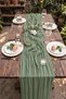 Bohemian Tulle Runner Tablecloth – Elegant Sophistication and Modern Table Decor - 2