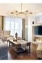 Haikomin Mid Century Sputnik Chandelier 6-Lights, Industrial Semi Flush Mount Ceiling Light - 3