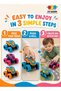 Speed Captain Race Cars – 4 pcs Set with 360° Roll & Back-and-Go Action | Durable Toy - 5