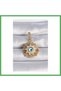 Brass Gold Color Evil Eye Beaded Fringed Star Figure Ajda Charm Bezoss