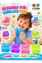 Ice Cube Squishy Toy, 1 PCS Mystery Colour Soft Gel Squeeze Fidget Toy, Sensory Squishy - 3
