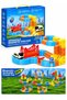 80 Pieces Electric Train Set Toy for Boys and Girls Cube Track Magnetic Block with Gift