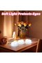 Rechargeable LED Heart-Shaped Night Lights with Touch Control - 2
