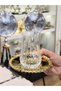 Gold Plated Wicker Pattern Vertical Cut Tea Set for 6 People - 2