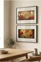 2 Pieces of Pvc Framed Black Wooden Frame Modern Framed Golden Yellow and Red Poppies Horizontal Wooden Painting - Home, Business and Office Decoration Painting - 5