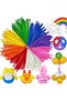 100 PCS Multicolour Twist Balloons Latex Bulk Modeling Balloons Kit Assorted Spiral