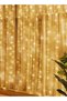 Tersely Diwali Ramadan 300 LED Fairy Curtain Lights with Remote Control 8 Lighting Modes 3x3m USB - 5