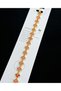 Xuping Stone Embellished Vintage Flower / Clover Motif Elegant Bracelet - Stainless Steel - 4
