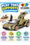 Simulation of Metal Model Car with Light and Sound Pull Back Toy Car for Boys Age 3 + - 3