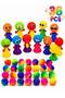 Kids Party Favor Bundle – 24Pcs Rainbow Bouncy Balls & 12Pcs Jumping Spring Toys