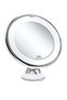 10X Magnifying Makeup Mirror with Lights, 3 Color Lighting, Bathroom Shower Mirror with