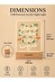 GALADUNE LED Islamic Calligraphy Night Light, USB Powered Warm Light Acrylic Lamp with Wooden Base - 3