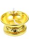 Home Care Traditional Brass Oil Lamp with Adjustable Cotton Wick â€“ Golden Finish for Pooja, Home