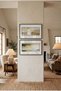 2 Pieces Pvc Framed Black Wood Framed Modern Beige and Golden Yellow Abstract Lake Reflections Horizontal Wood Painting - Home, Business and Office Decoration Painting - 4