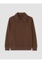 Men's Sweatshirt with Turn-Down Collar by Uzg Store for Style Enthusiasts