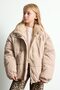 Corduroy Turtleneck Zippered Puffer Coat Girl Child H2946A826Au - 3