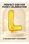 Giant Gold Letter L Balloon Foil Helium Big Single Mylar Balloon Birthday Party - 3