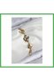 316L Steel Evil Eye Bead Detailed Clover Model Gold Color Women's Bracelet Bezoss