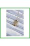 316L Steel Chain Antique Gold Color Pink Enamel Figured Tarot Necklace Bezoss
