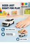 1:32 Scale Die Cast Metal Model Car Toy, Pull Back Action with Sound and Lights, White - 4