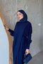 Aryel Belted Dress Navy Blue - 3