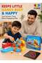 80 Pieces Electric Train Set Toy for Boys and Girls Cube Track Magnetic Block with Gift - 3