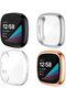 حافظة واقية للساعة الذكية، حافظة حماية للشاشة متوافقة مع Fitbit Sense وVersa 3، سوفت
