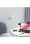 PRINCEWAY Plug In Dimmable LED Reading Light, Flexible White Wall Sconce Spot Light with Power Plug - 5