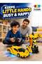 2 in 1 Transforming Remote Control Robot Car for Kids, Blue RC Sports Car with 360 - 3