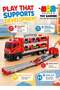 64-Inch Catapult Race Track with 4 Die-Cast Cars – Foldable Truck Toy Set with Storage - 3
