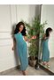 فستان سهرة شك مموج Turquoise - 5