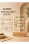 GALADUNE LED Islamic Calligraphy Night Light, USB Powered Warm Light Acrylic Lamp with Wooden Base - 2
