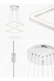 AL THURAYAT Luxury Modern LED Ceiling Chandelier with Remote – 3 Square Ring Design, 3 Color - 3