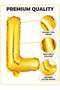 Giant Gold Letter L Balloon Foil Helium Big Single Mylar Balloon Birthday Party - 5