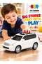Police Car Toy – Die-Cast Metal Model with Sound & Light, Pull-Back Action, Educational