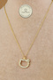 Steel Necklace - Stone Cat Chain Necklace 316L Steel Necklace Does Not Tarnish or Fade 39+5cm - 4