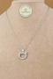 Steel Necklace - Stone Cat Chain Necklace 316L Steel Necklace Does Not Tarnish or Fade 39+5cm - 4