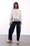 Beige Knitwear with Ruffled Hem 261116 - 3