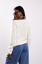 Cream Boat Neck Knitwear Sweater 146 - 6