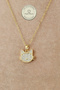 Steel Necklace - Stone Cat Chain Necklace 316L Steel Necklace Does Not Tarnish or Fade 39+5cm