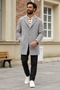 Men's Winter Classic Cut Casual Gray Coat