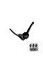 Lemon and Fruit Squeezer with Handle Press Type Steel Black 12-Pack