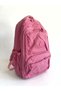 Crinkle Backpack Multi-Compartment School and Daily Use Dusty Pink - 2