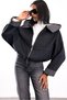 Anthracite Cashmere Bomber Coat 100043 - 2