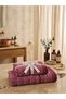 Teraphy Beach Bath Towel Set - 70X140 Cm+50X90 cm - Claret Red