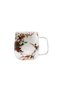 Flower Patterned Double Layer Glass with Handle 250 ml Series B3 Pack of 100 - 5