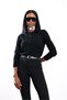 Black Crew Neck Buttoned Knitwear 5500 - 2