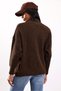Brown Stand Collar Buttoned Sweater 251361 - 6